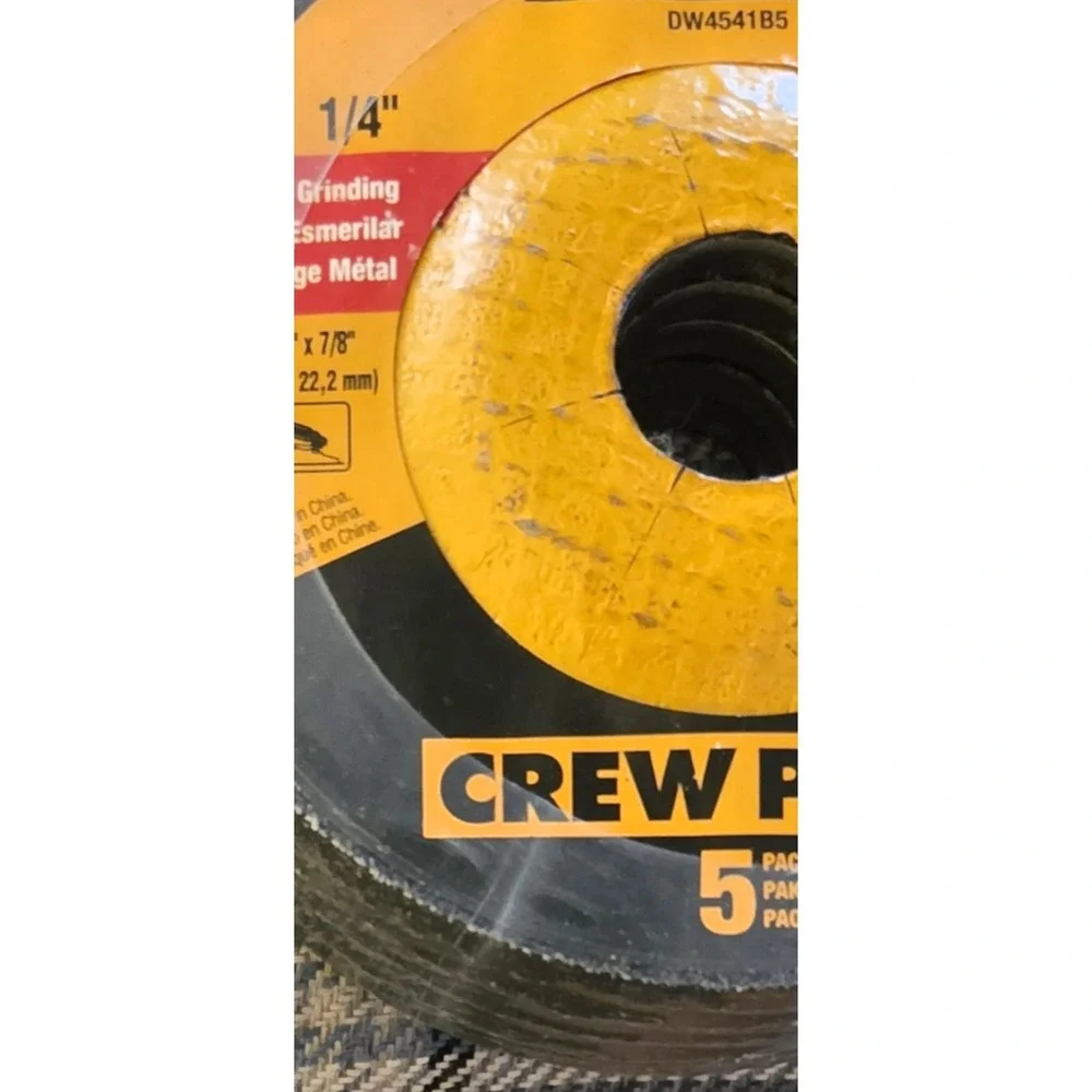 DeWALT DW4541 Fast Cut Grinding Wheels 2- 5 pack  4-1/2